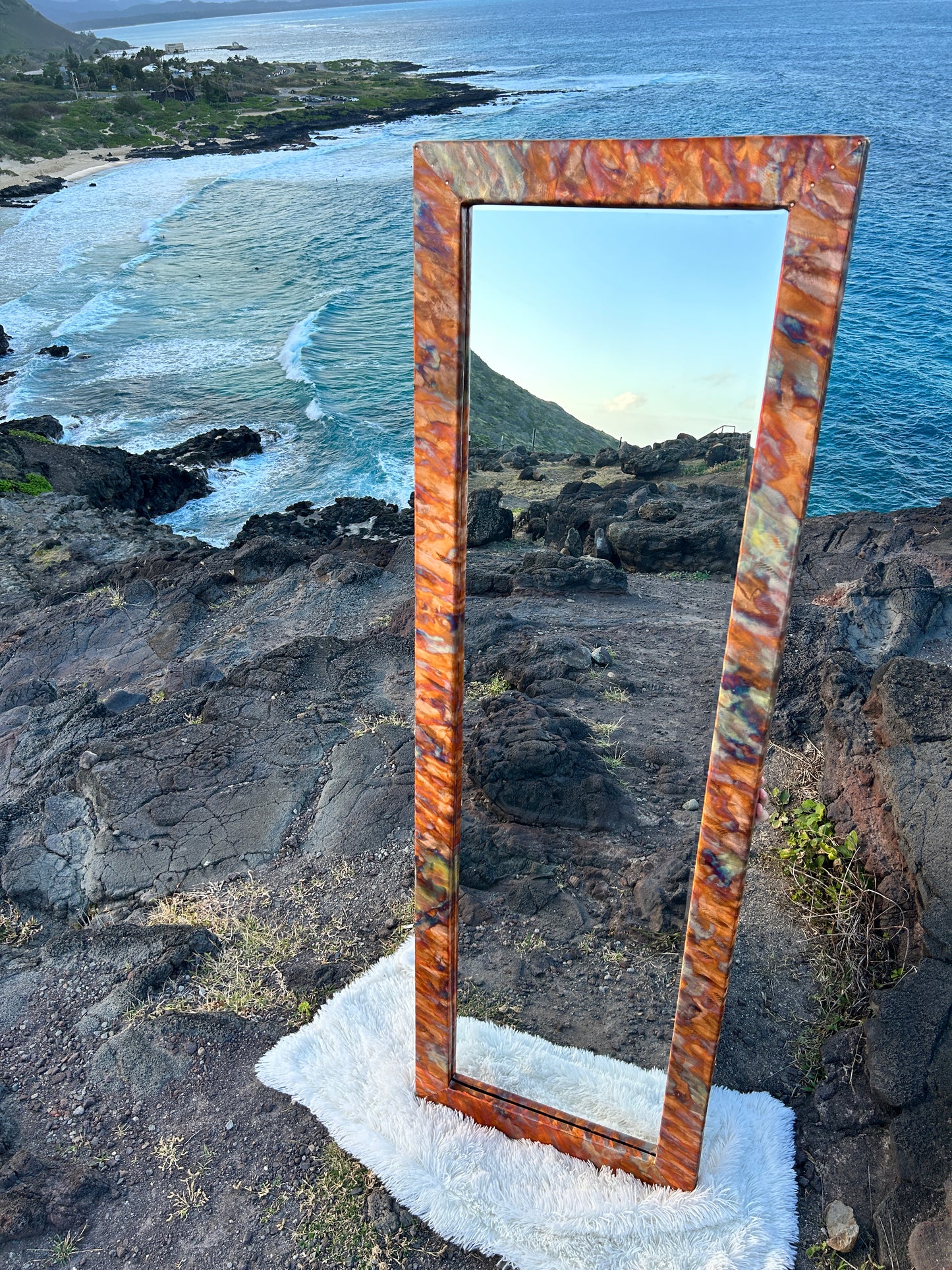 Sandy’s Full Length Copper Mirror