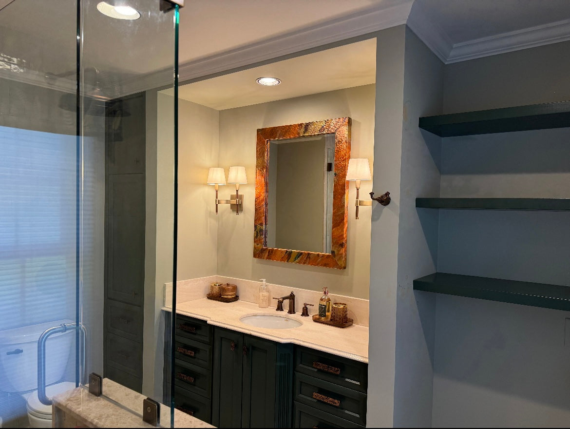 Large Copper Mirror