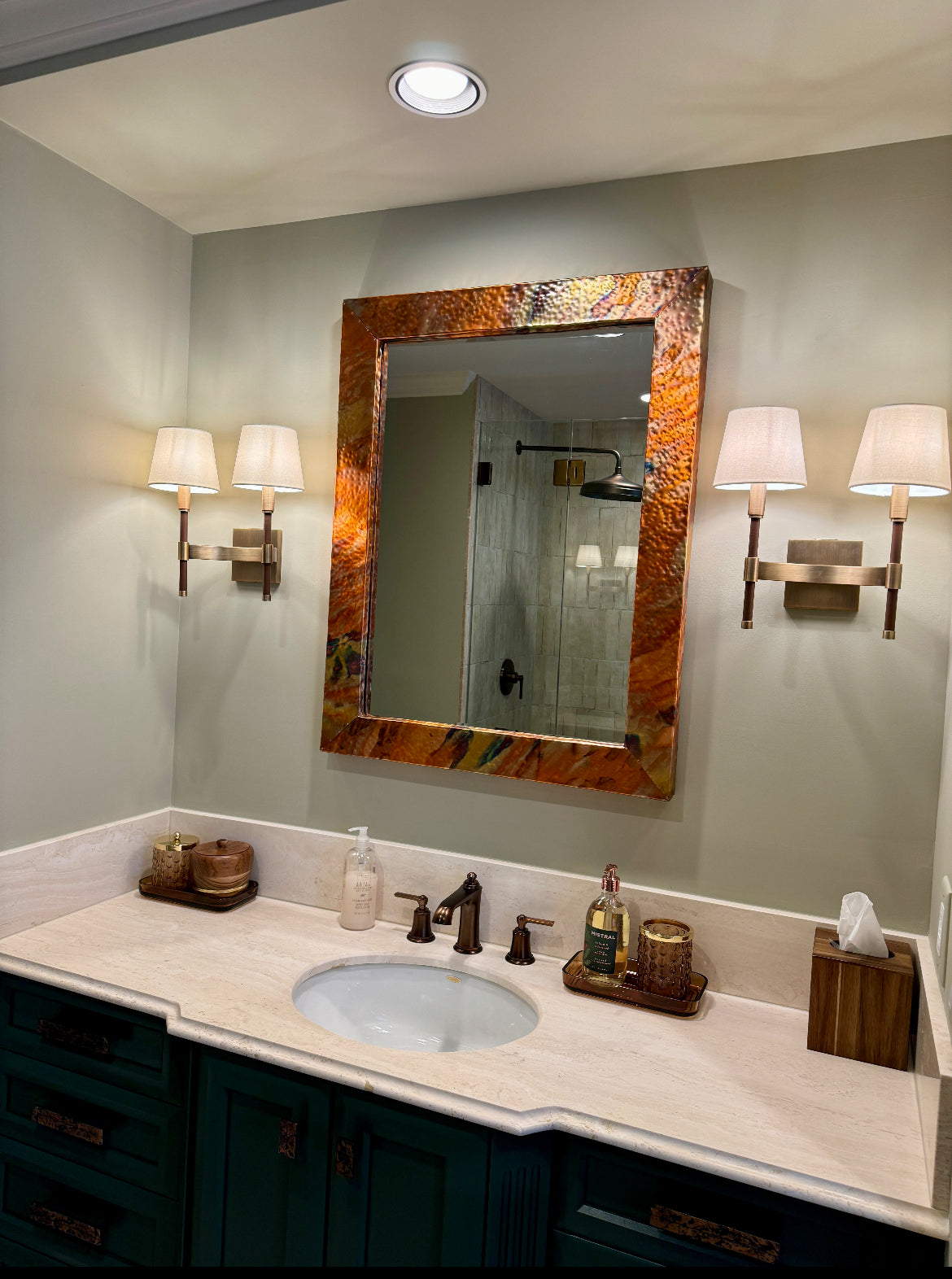 Large Copper Mirror