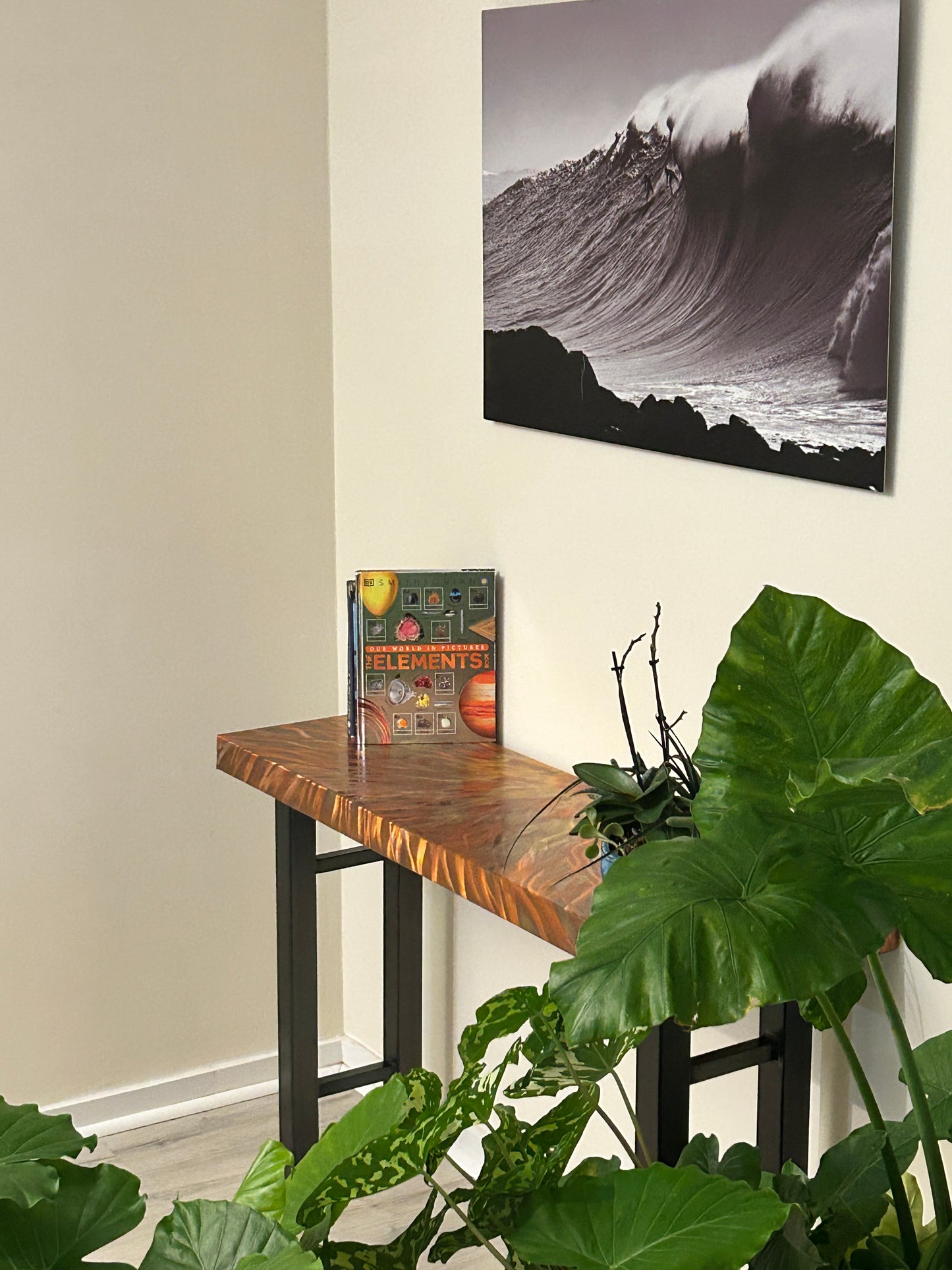 Unique Console Table, Sofa Table, Industrial Decor, Modern, Side Table, End Table, One-of-a-Kind, Handmade Furniture
