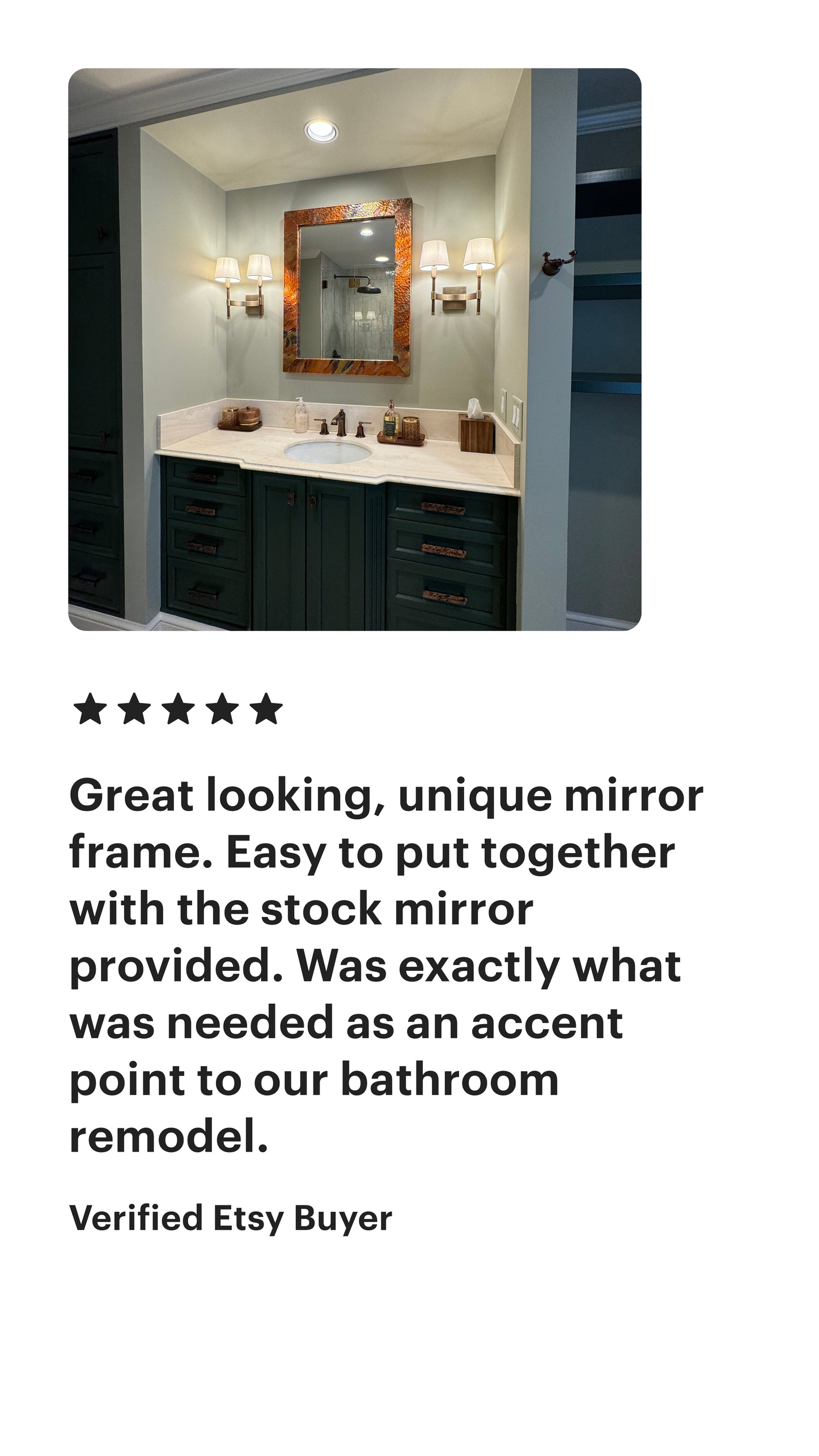 Large Copper Mirror