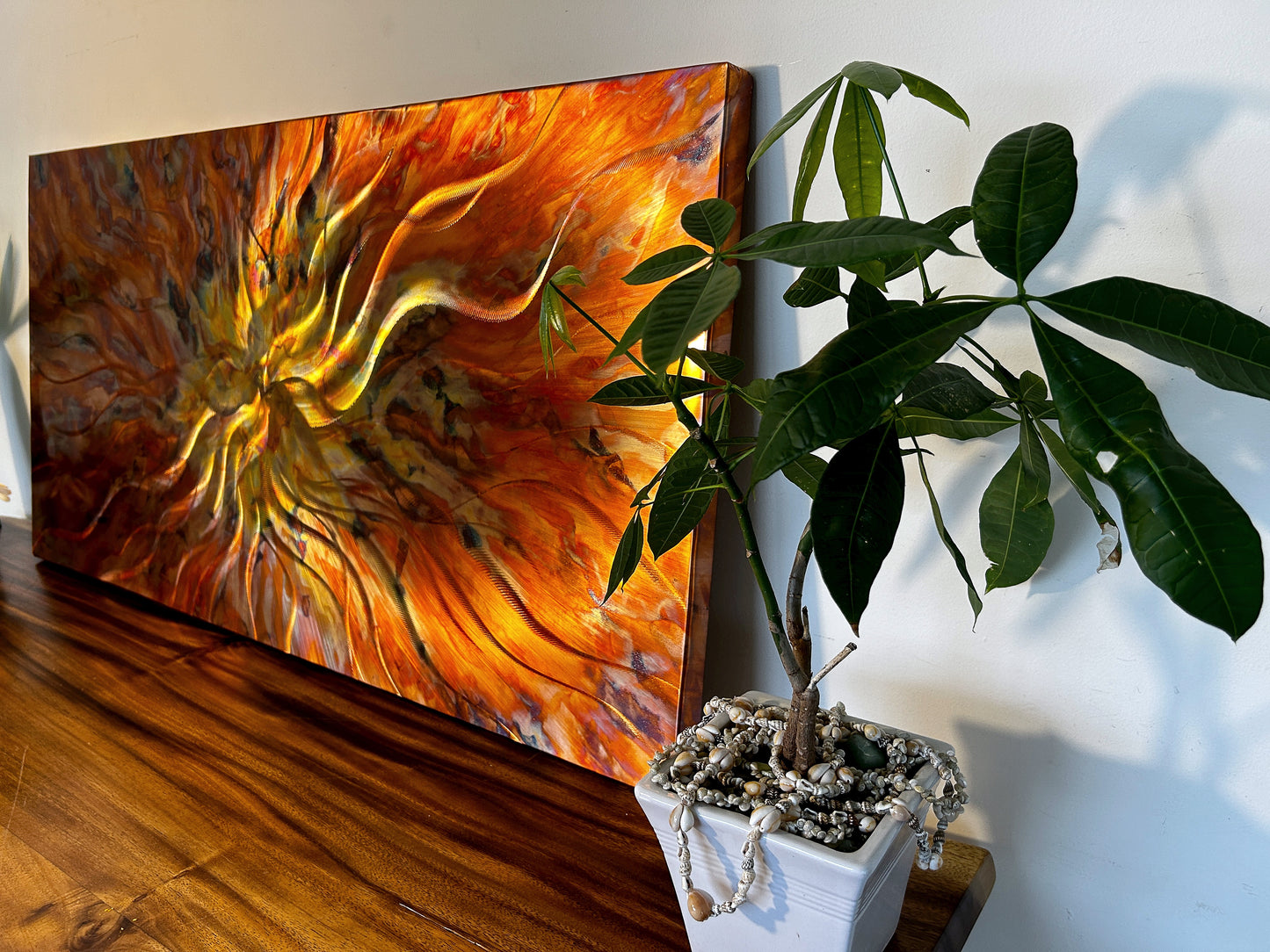 Copper Wall Art, Abstract Metal Art, Copper Decor