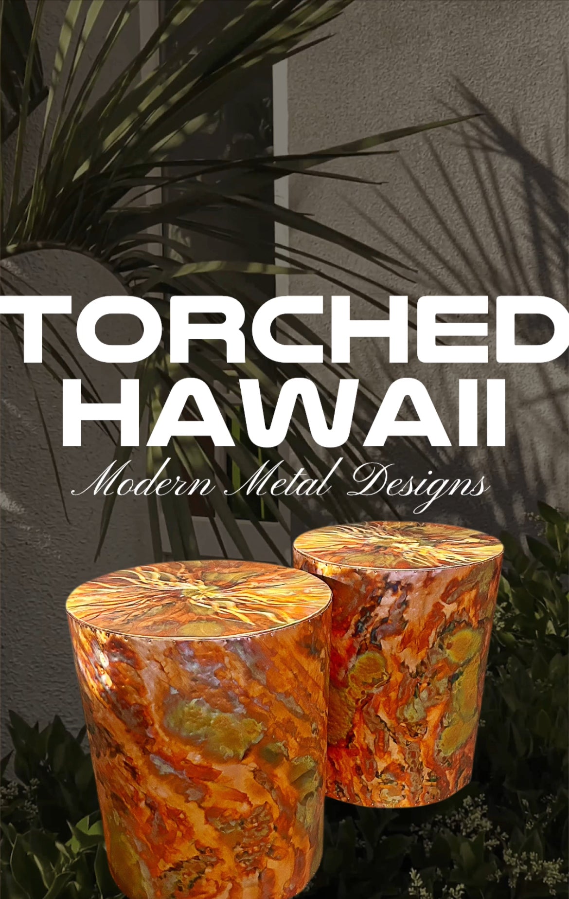 Hammered Copper Drum Accent Table, Unique Metal Furniture, Round Copper End Table, One-of-a-kind Handmade Copper Table Mountain Modern Decor