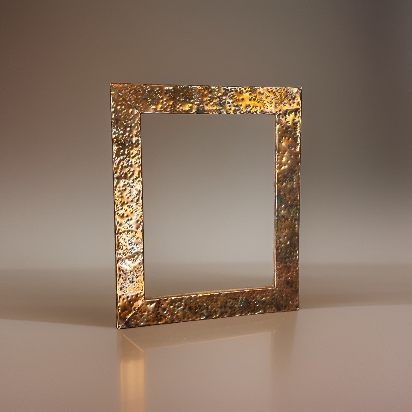 Quality Hammered Copper Mirror, Copper Vanity Mirror