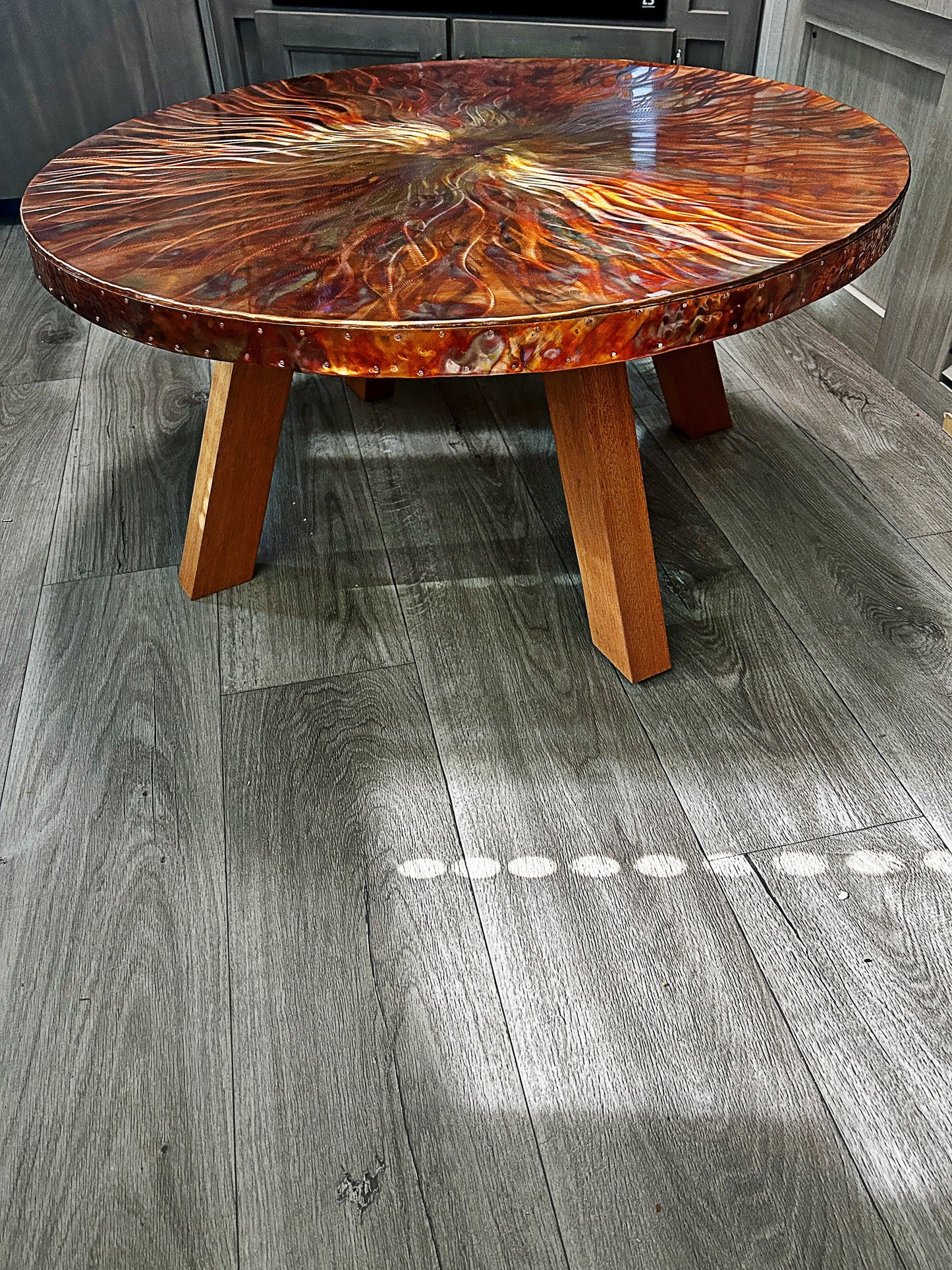 Flame-painted Copper Tanle