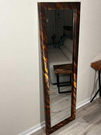 Full-Length Copper Mirror, Full-Body Copper Vanity Mirror,