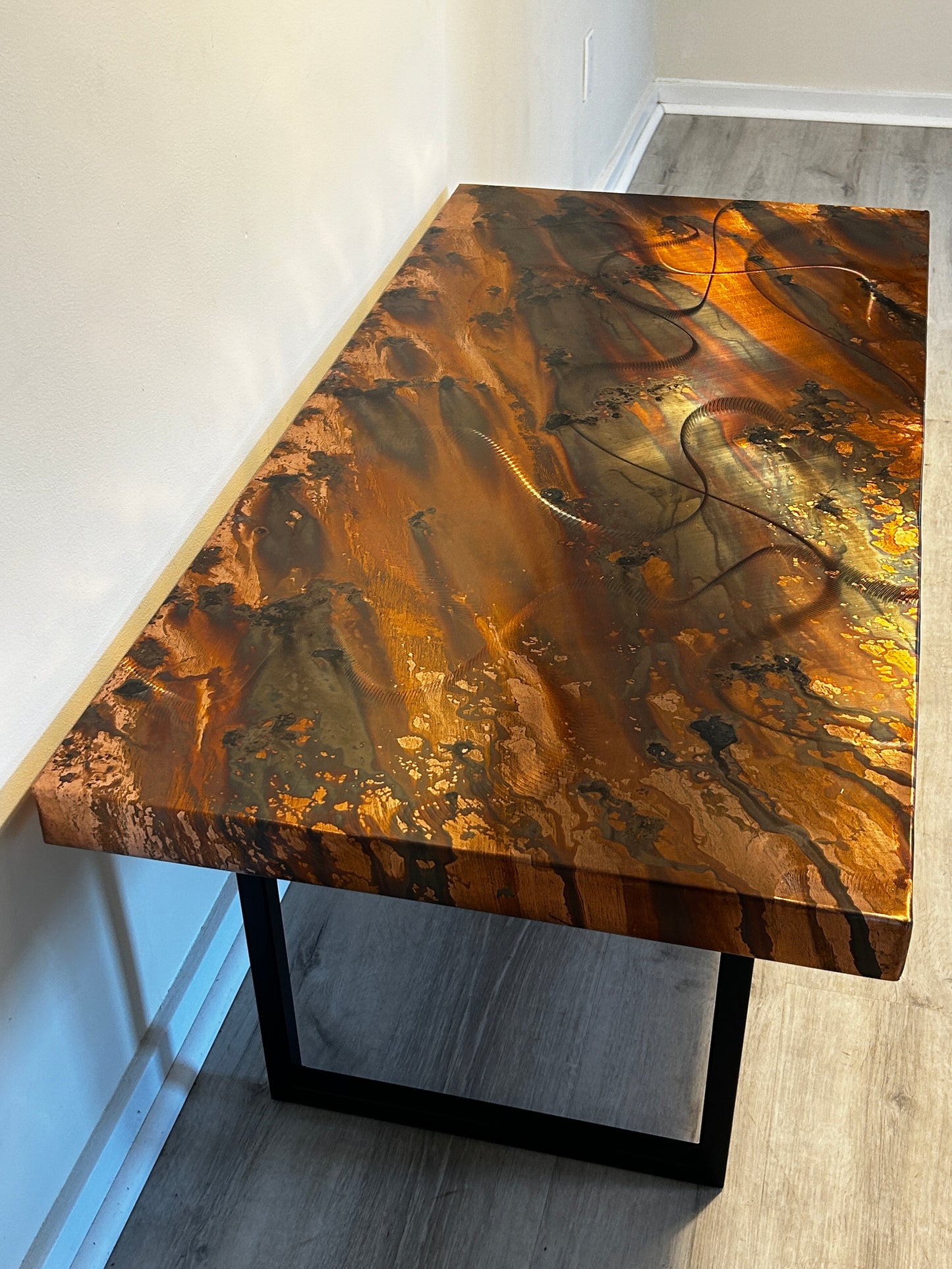 Large Handmade Copper Coffee Table