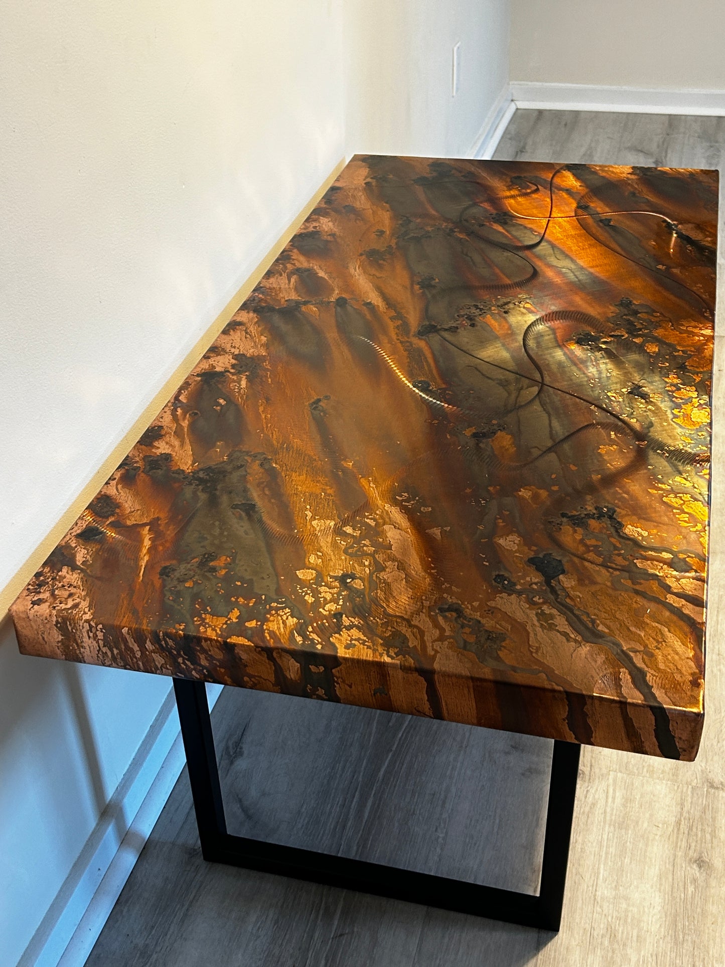 Large Handmade Copper Coffee Table